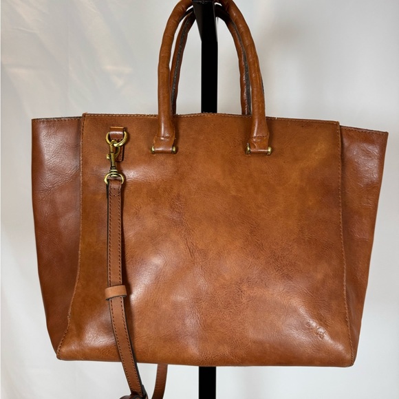 Patricia Nash Feather Leaves Mariola – Brown Leather Shoulder/Crossbody Bag - Picture 2 of 14